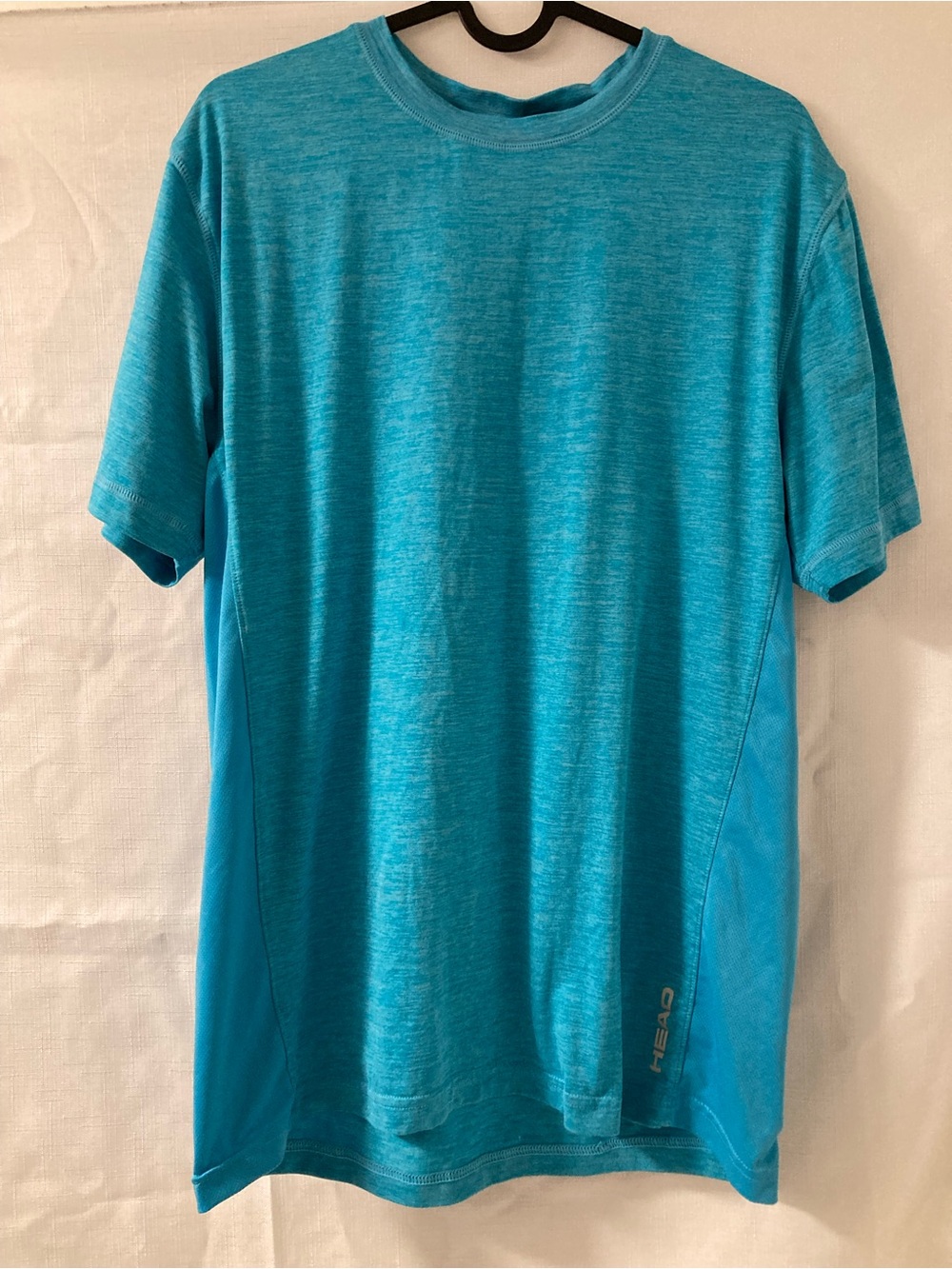 HEAD Men's Blue Heather Mesh Performance Athletic T-Shirt Small